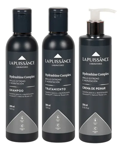 La Puissance Hydrashine Shampoo Acondicionador Crema Peinar