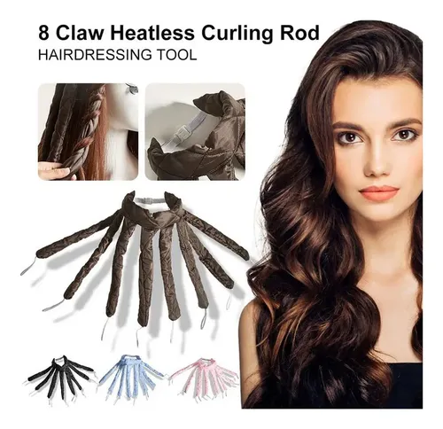 Rizadores De Cabello Sin Calor Con Cintas Ajustables .//