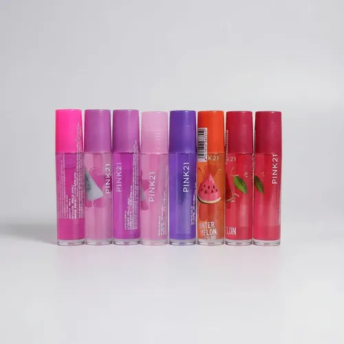 Pack De Lip Gloss Con Mini Broches X8 Con Bolsita