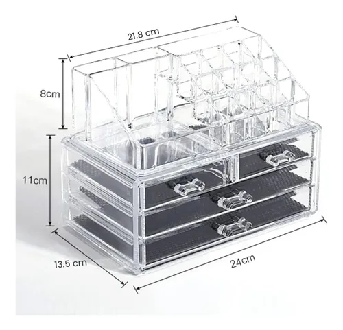 Organizador Maquillaje Acrilico Cajones Porta Cosméticos
