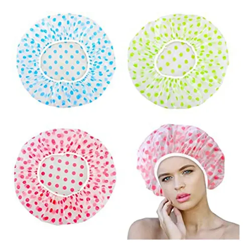 Gorro De Ducha Reutilizable 3 Piezas, Capucha De Baño, Elást