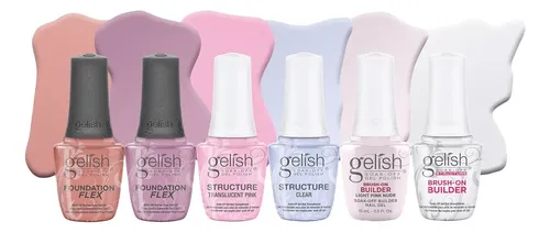 Set Gelish Kit Esmalte Gel Verano 6 Colores Duraderos