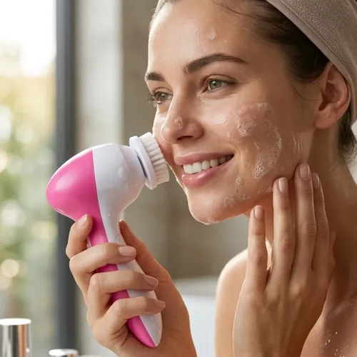 Cepillo Facial Limpiador Exfoliador Masajeador Piel Grasa