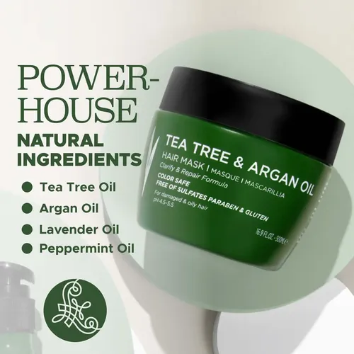 Mascarilla Capilar Luseta Con Aceite De Árbol De Té Hidratan