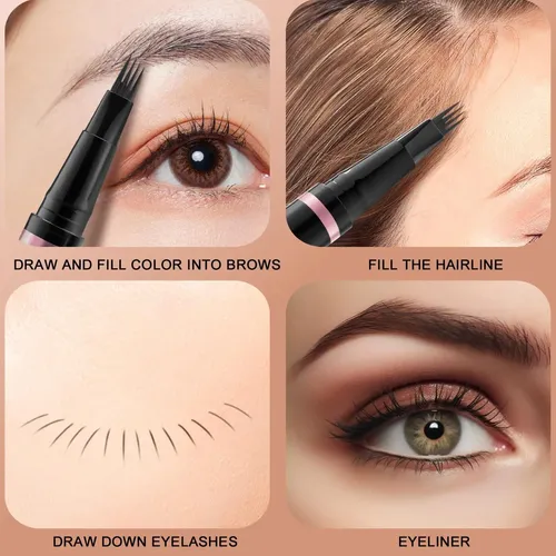 Lavone Lápiz 2 En 1 Cejas Negro Marrón