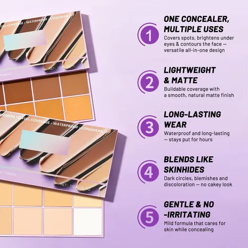 Corrector En Paleta 8 Tonos Douniu Mediano