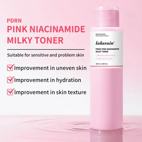 Tónico Facial Hidratante Niacinamida Rosa Y Pdrn .