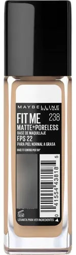 Base Líquida Maybelline Fit Me Matte 238 Rich Tan X 30 Ml