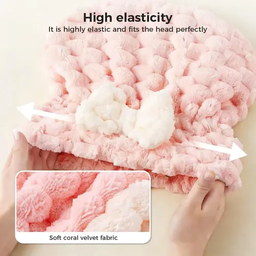 Toalla De Microfibra Para Cabello Mojado, Turbante De Secado As Shown