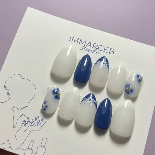 Uñas Postizas Tips Almendra Medio