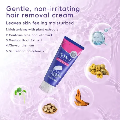 Depilación Suave 3 En 1 Con Aloe Vera Y Vitamina E