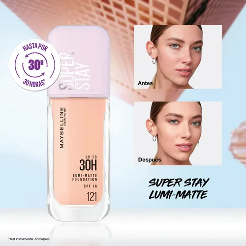Base Líquida Maybelline Super Stay Lumi-matte 330 Fps 16
