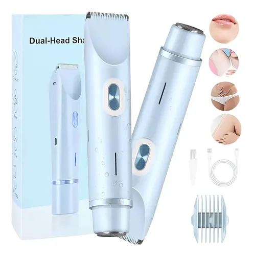 Depiladora De Bikini Para Mujer Electrica Doble Cabeza 2in1