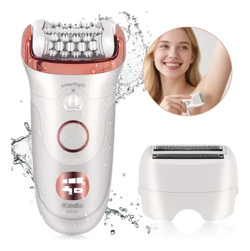 Depiladora Eléctrica Lavable Keda Xd-221 Blanco