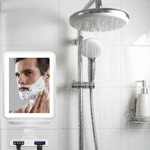 Espejo De Tocador Beltruci Para Ducha Sin Niebla, Con Luces