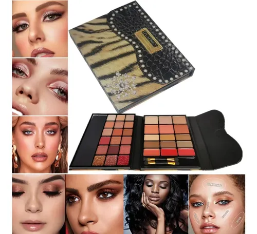 Paleta 33 Colores Con Rubor E Iluminador  Maquillaje