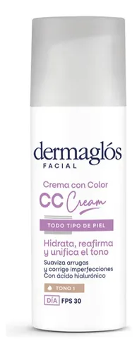 Dermaglos Facial Ultra Cc Cream Tono 1 X 50 Gr Tono 1