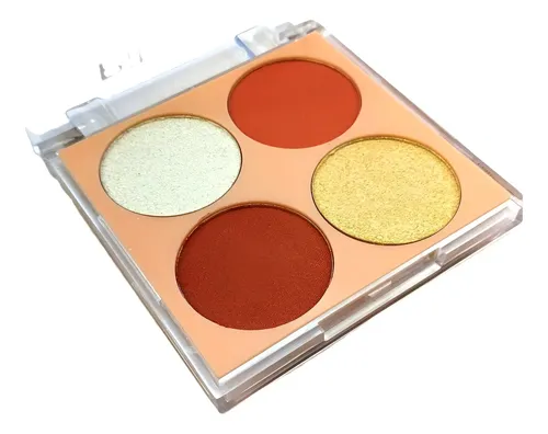 Paleta Iluminador + Rubor Polvo Pink 21 Color & Glow 4 Tonos