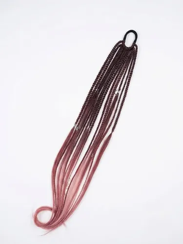 Rastas Dreads Sintéticas Colita Mix Con Rizos 55-60 Cm