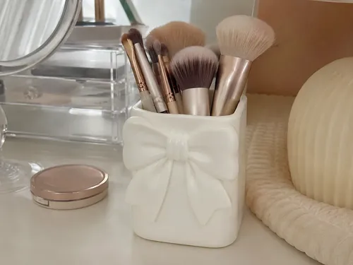 Organizador Maquillaje Brochas Forma Moño