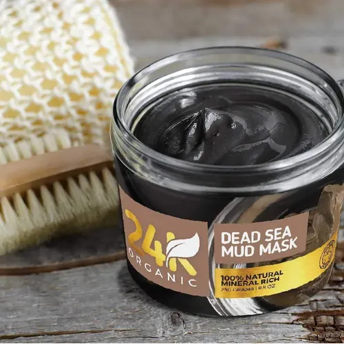 Mascarilla De Arcilla Dead Sea 24k Orgánica 8.8 Oz Con