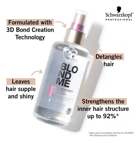 Schwarzkopf Blondme All Blondes Light Spray Acondi X 200 Ml