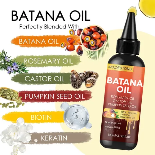 Batana Hair Oil – Aceite Reparador Hidratante Suavizante Par