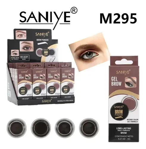 Gel Brow Para Cejas Intenso Color Saniye Ebony