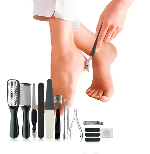 Kit 15 Elementos Podología Pedicuría Durezas Uñas Encarnadas