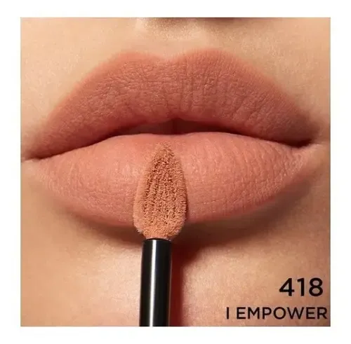 Labial Liquido Matte Rouge Indeleble Signature L’oréal Paris Acabado Mate Color I Empower 418