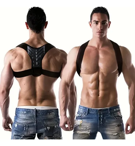 Corrector De Postura Lumbar Y Dorsal Ajustable Xl //. Coral Claro Xs