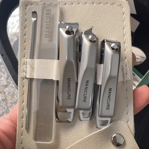 Set Alicate Y Cortaúñas Manicura 5 Piezas Con Estu 5pcs