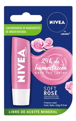 Nivea Protector Labial Soft Rose X 4,8 Gr