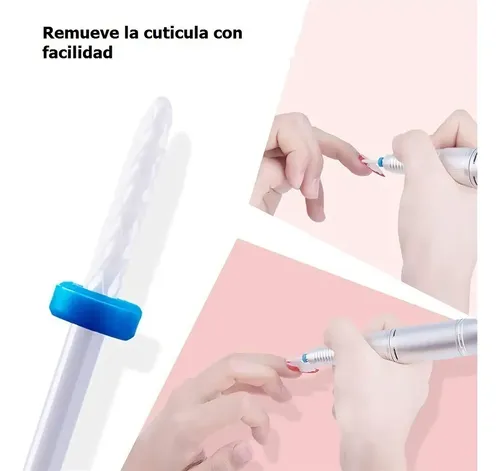 Juego Brocas Uñas Lima Pulidor Drill Cerámica Fresa