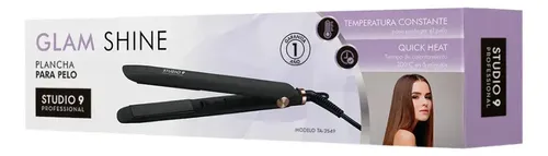 Planchita De Pelo Glam Shine Studio 9 Professional