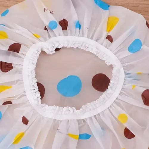Gorro De Ducha Impermeable, Gorro De Baño De Plástico Elásti