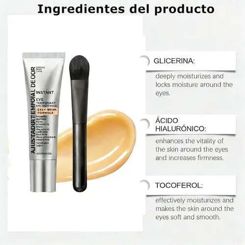 Haizhilan Crema De Ojos Apretada 20ml, Crema De Ojos Tempora Todo Tipo De Piel Día/noche