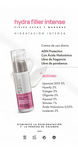Crema Hidratante Facial Hydra Filler Intense Sulderm