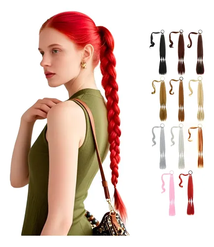 Trenza Postiza 66 Cm Extensiones De Cabello Kanekalon