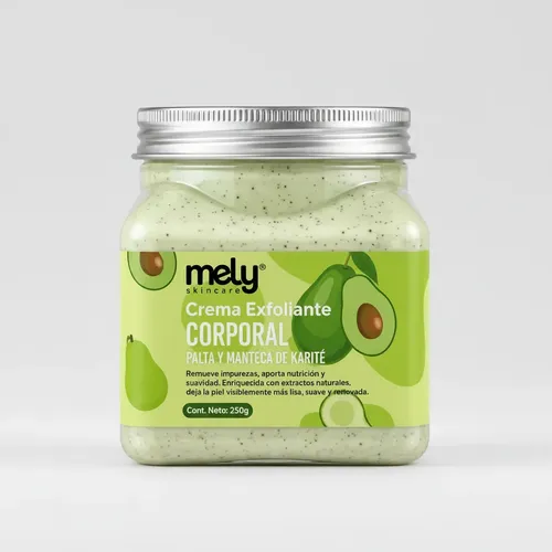 Crema Exfoliante Corporal Mely Pote Cuidado Suave 350g