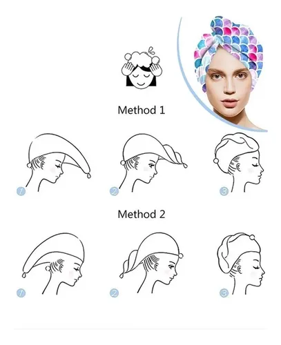 Gorro De Microfibra Absorbente For Cabello Seco,