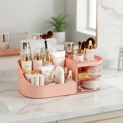 Organizador Maquillaje Con Cajones Belleza Porta Cosmeticos