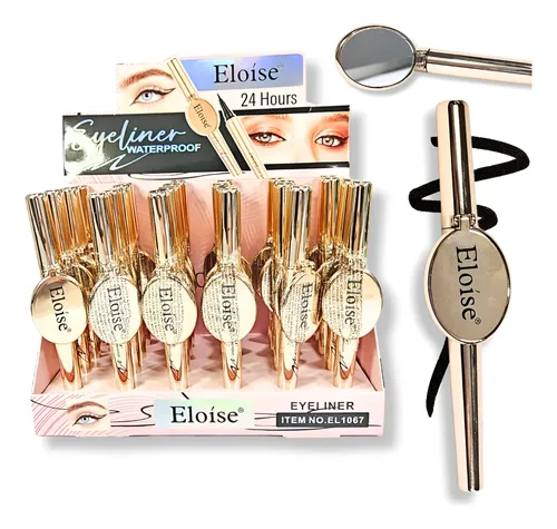 Delineador De Ojos Liquido C/mini Espejo Eyeliner Waterproof