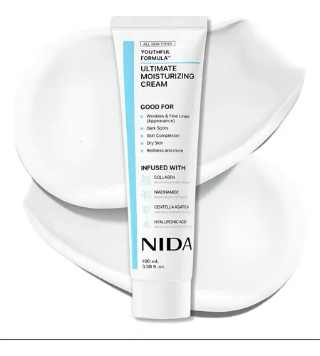 Nida Crema Coreana Piel Porcelana, Hisluronico, Colageno
