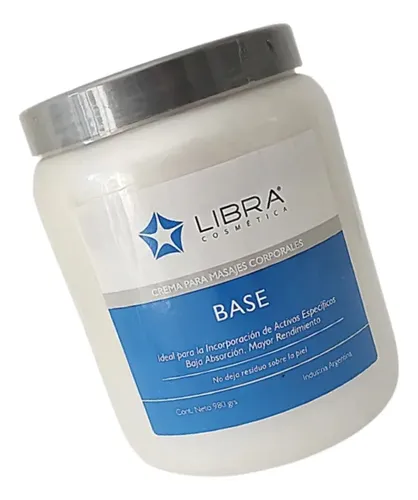 5 Crema Base Para Masajes 980gr. – Libra Cosmetica Fragancia Suave