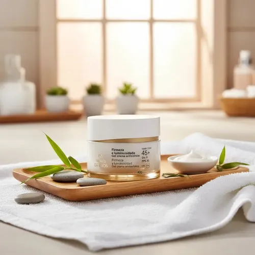 Natura Chronoes Crema Gel de Día Antiseñales 45+ Firmeza y Luminosidad Todo Tipo de Piel 40g