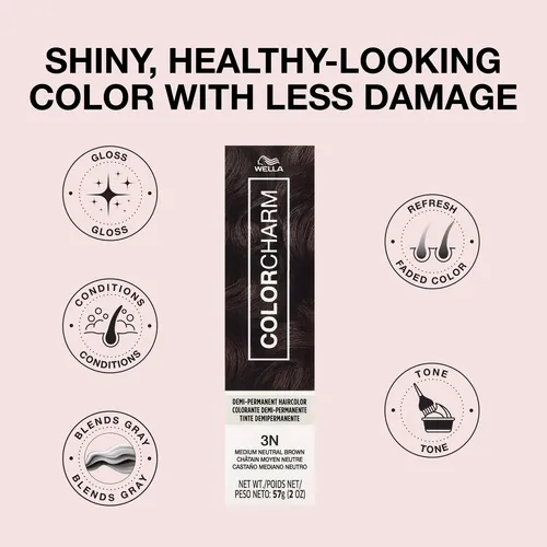 Tinte De Pelo Semipermanente Colorcharm, 2 Onzas