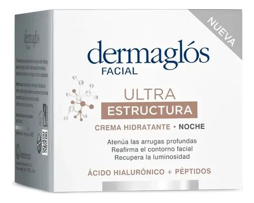 Crema Facial Dermaglós Ultra Estructura Noche X 50 G