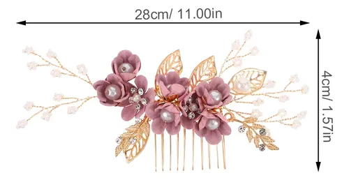 2 Accesorios Para El Cabello, Boda, Mujer, Con Forma De Flor