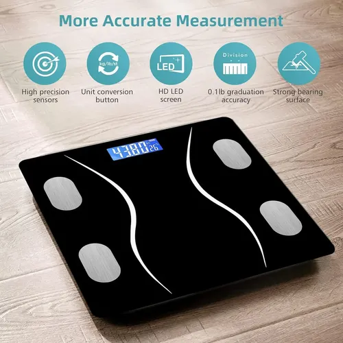 Escala De Grasa Corporal, Usb Báscula Inteligente